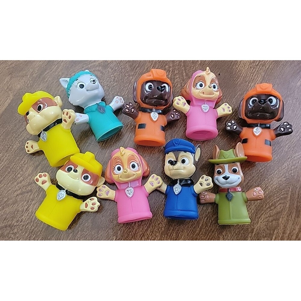Paw Patrol Lot Assorted Collectible Figures Finger Puppet Toys